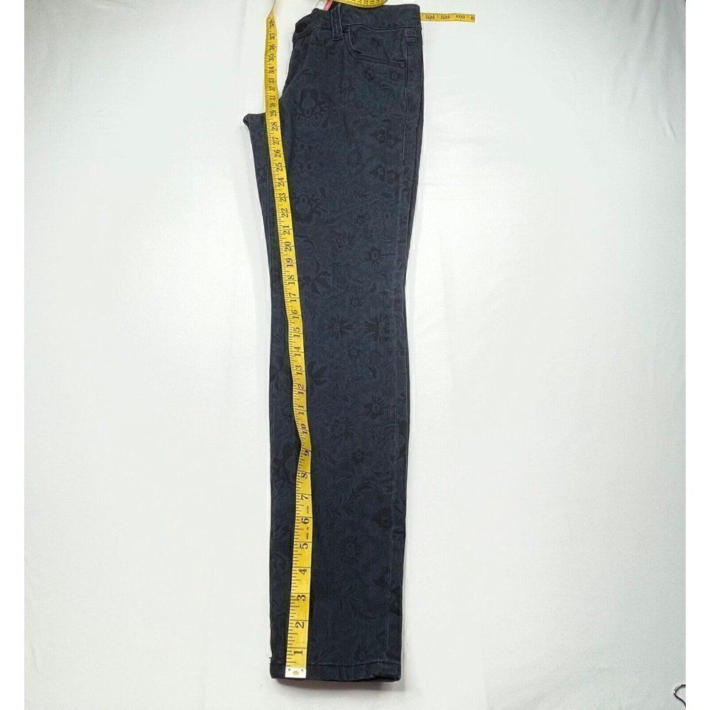 CABI Floral Lace Print Skinny Jean Navy Blue - Picture 9 of 9